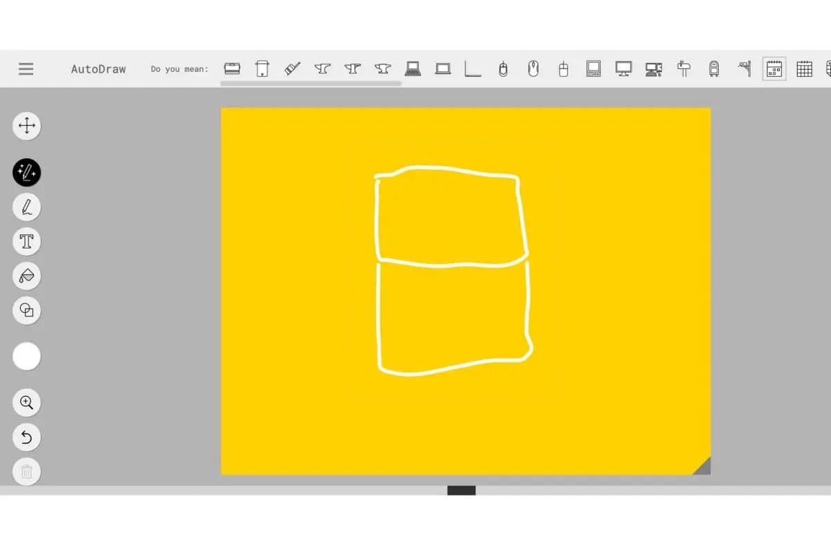 イラスト制作のサポートをしてくれるAutoDrawのキャプチャー画像