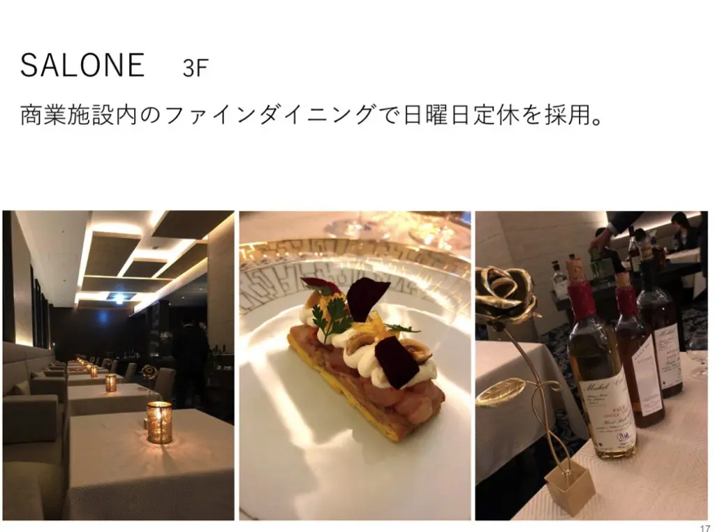 編注）2018年9月1日より、「SALONE TOKYO」は、定休日であった「日曜日・各週月曜日」も営業しています。