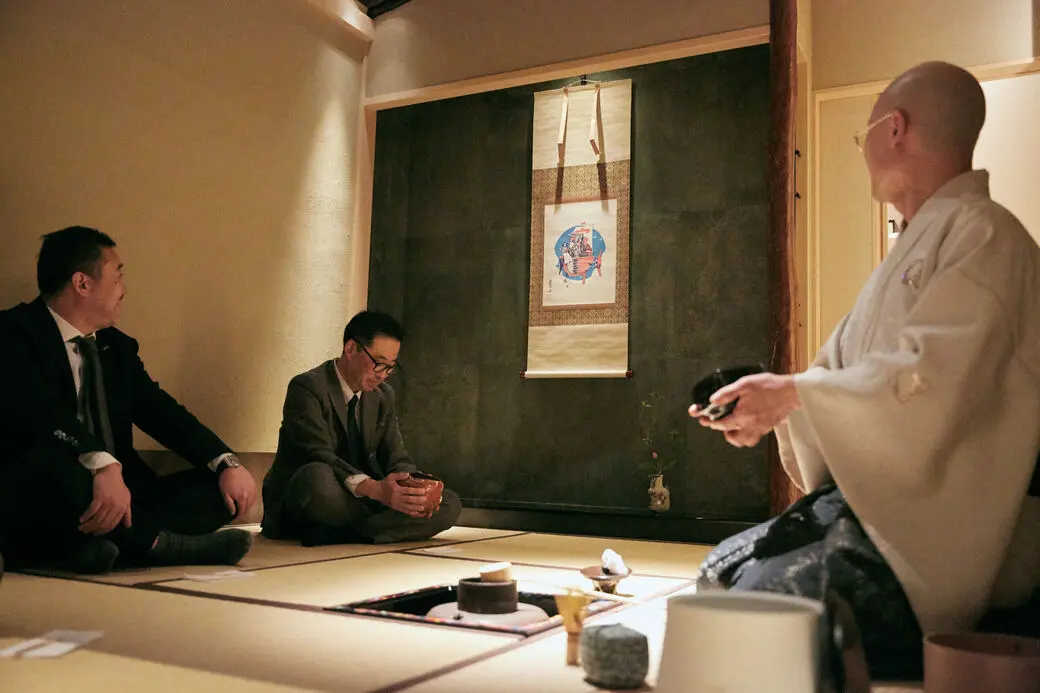 登壇者の皆さんもお茶会を体験