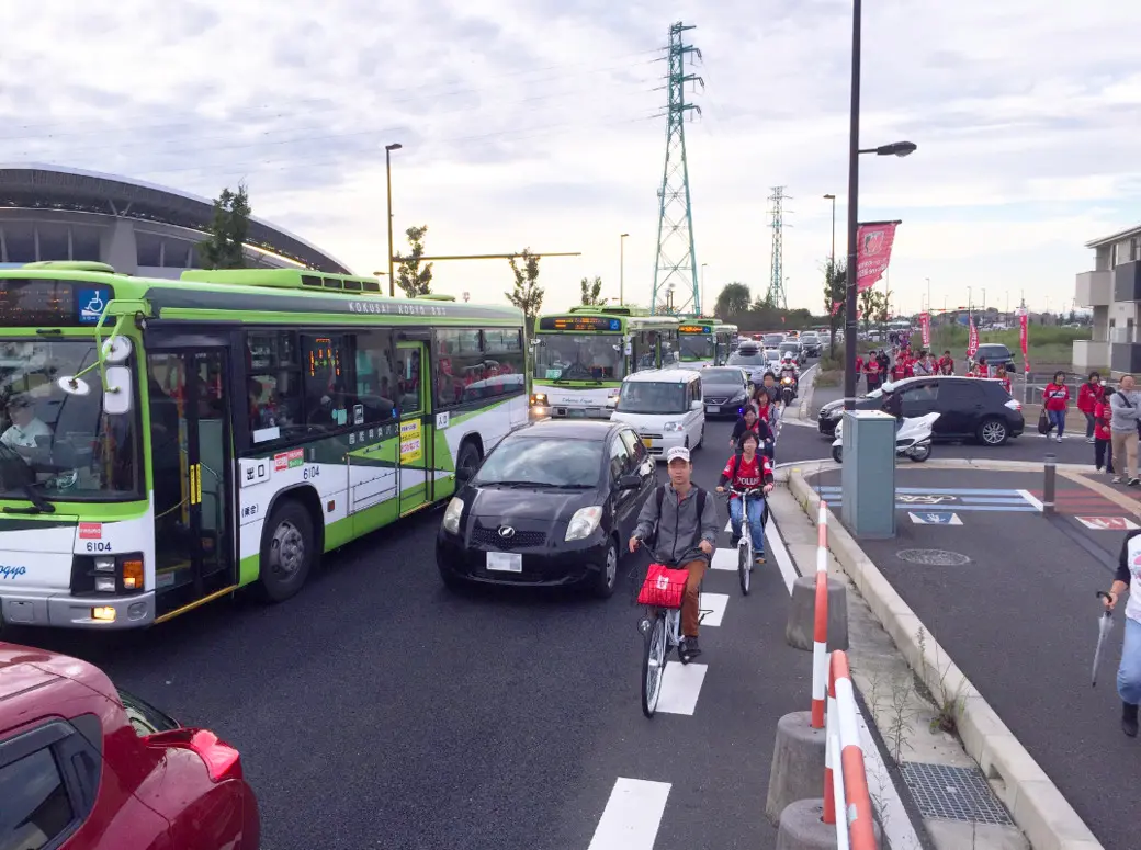 交通実験非実施日の様子