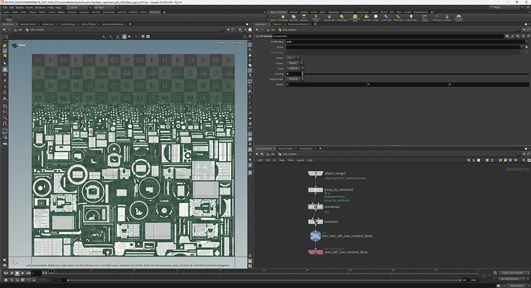 ・UV1の作成とライトベイク(LightMap Bake)