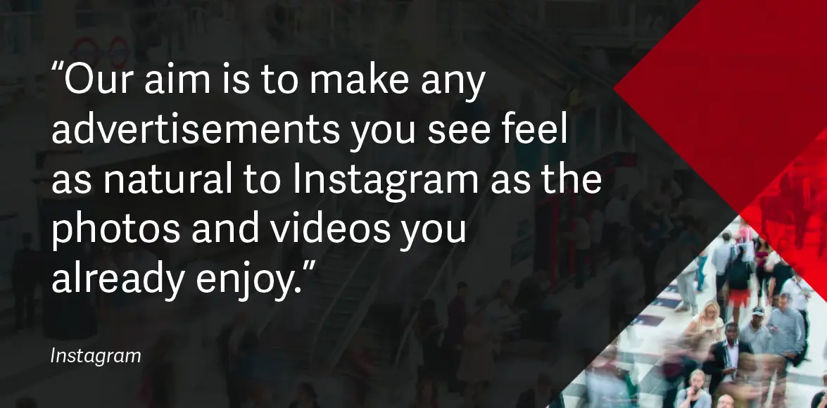 Instagram advertising quote