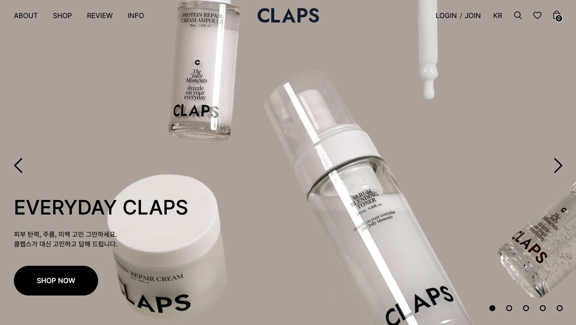 韓国発ヴィーガンコスメブランドCLAPS商品ライン