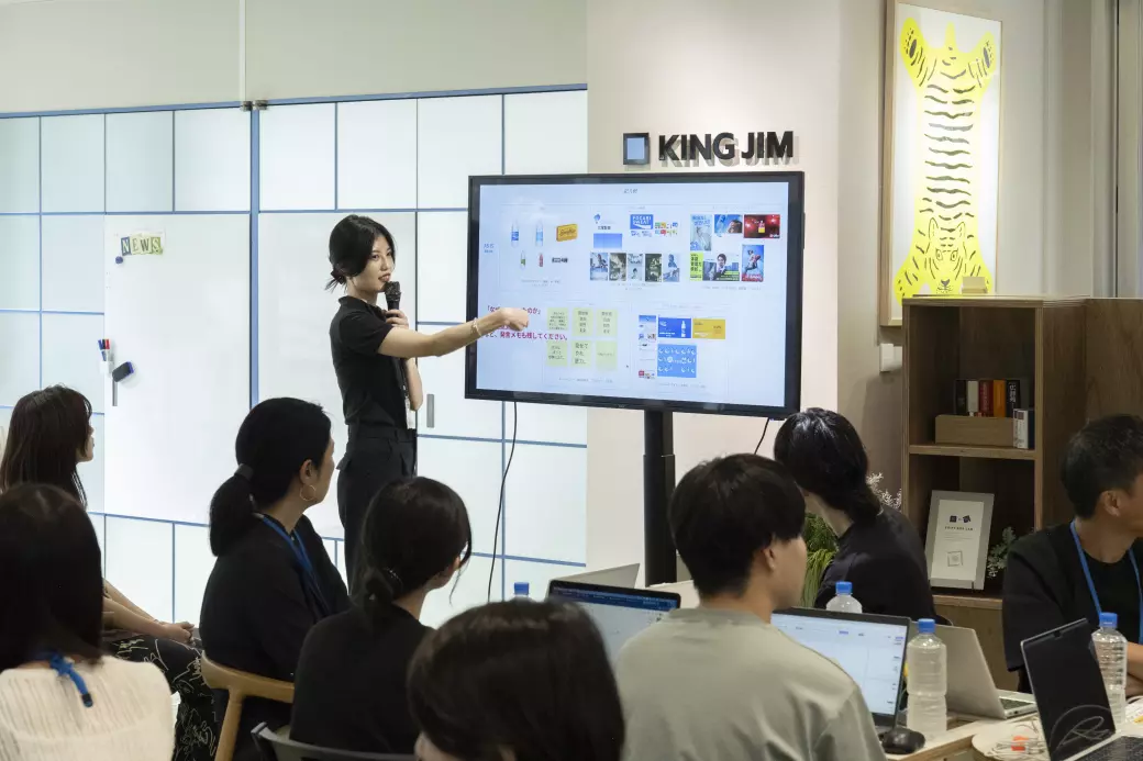 キングジム社内でのワークショップの様子