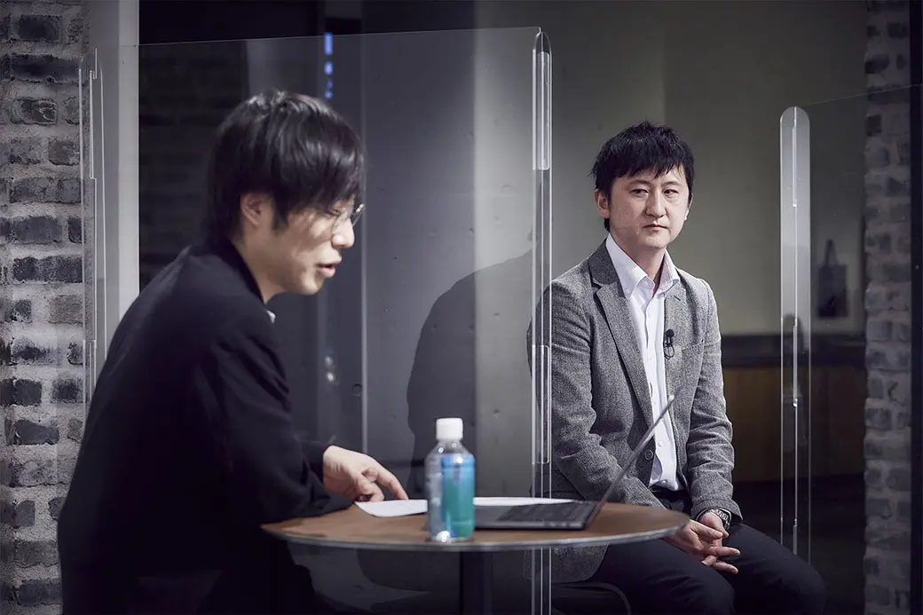 （左より）タジリケイスケ、竹内翔一さん