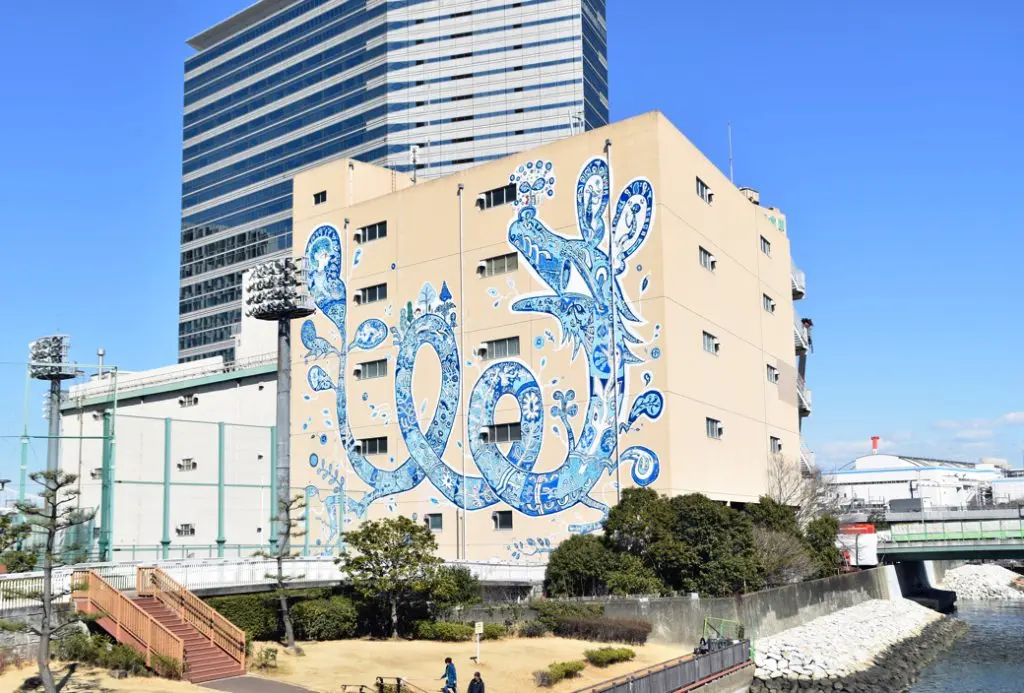 淺井裕介さんの作品　Photo by Shin hamada/TENNOZ ART FESTIVAL 2019