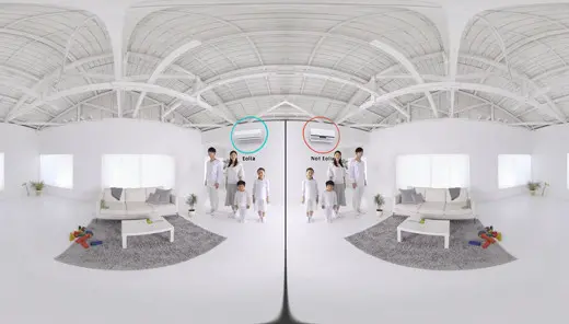パナソニック「Eolia」おうちの空気のぞき見VR