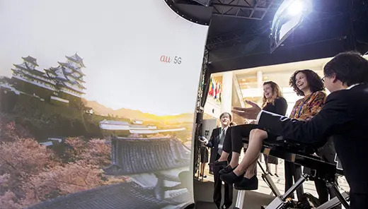 KDDI「Remote travel experience by 5G」