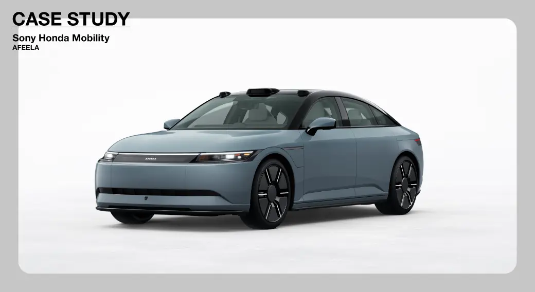「AFEELA」CGで魅せる実写級の質感｜ソニー・ホンダモビリティ