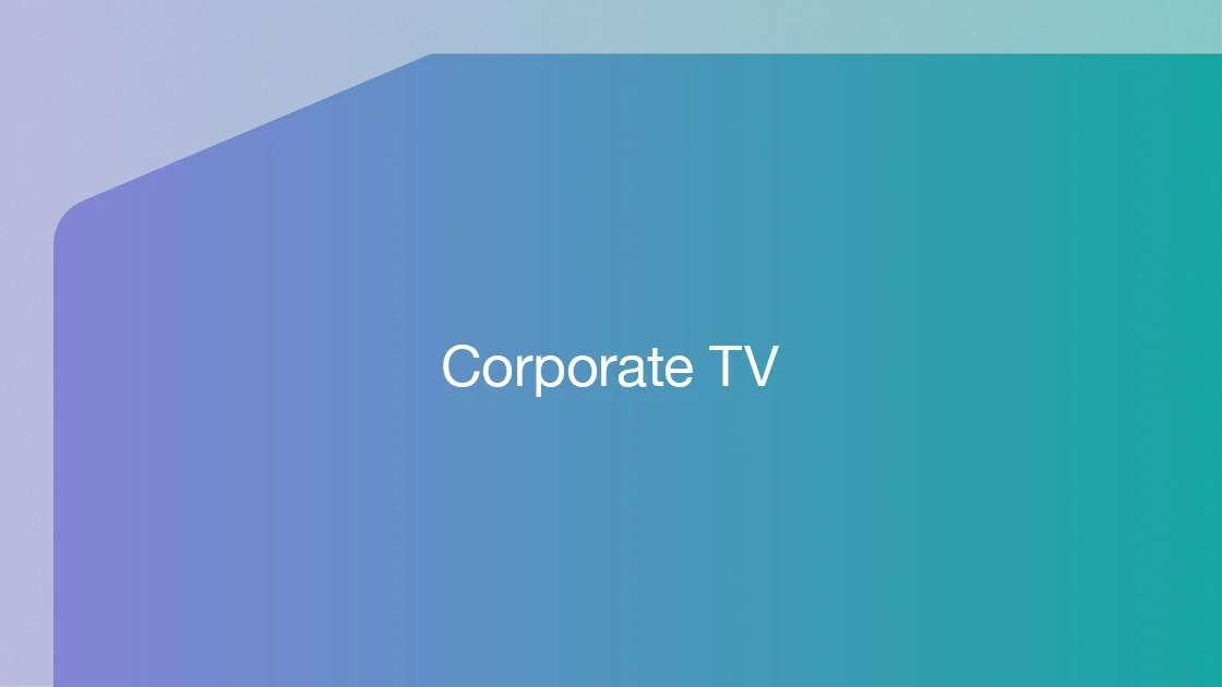 コーポレートTV（企業YouTube支援）
