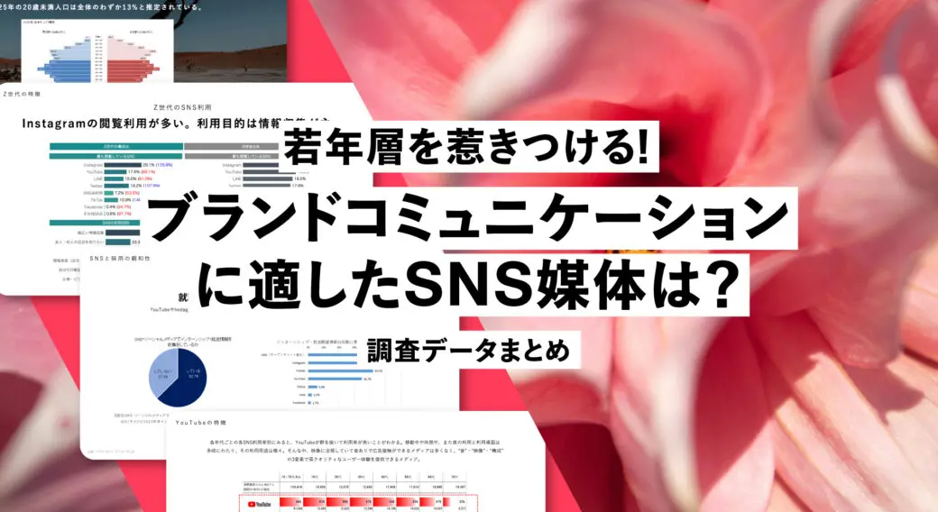 若年層を惹きつける！ブランドコミュニケーションに適したSNS媒体とは？【調査データまとめ】[FREE DOWNLOAD]