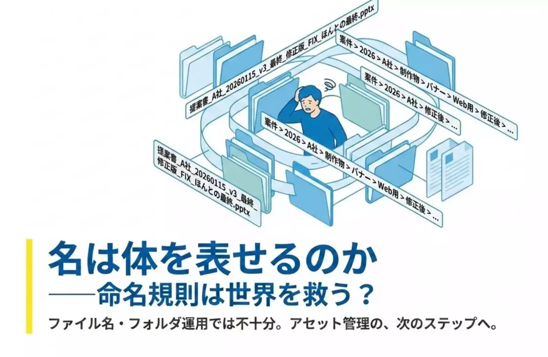 名は体を表せるのか──命名規則は世界を救う？フォルダ管理の限界を超えるアセット管理の最適解