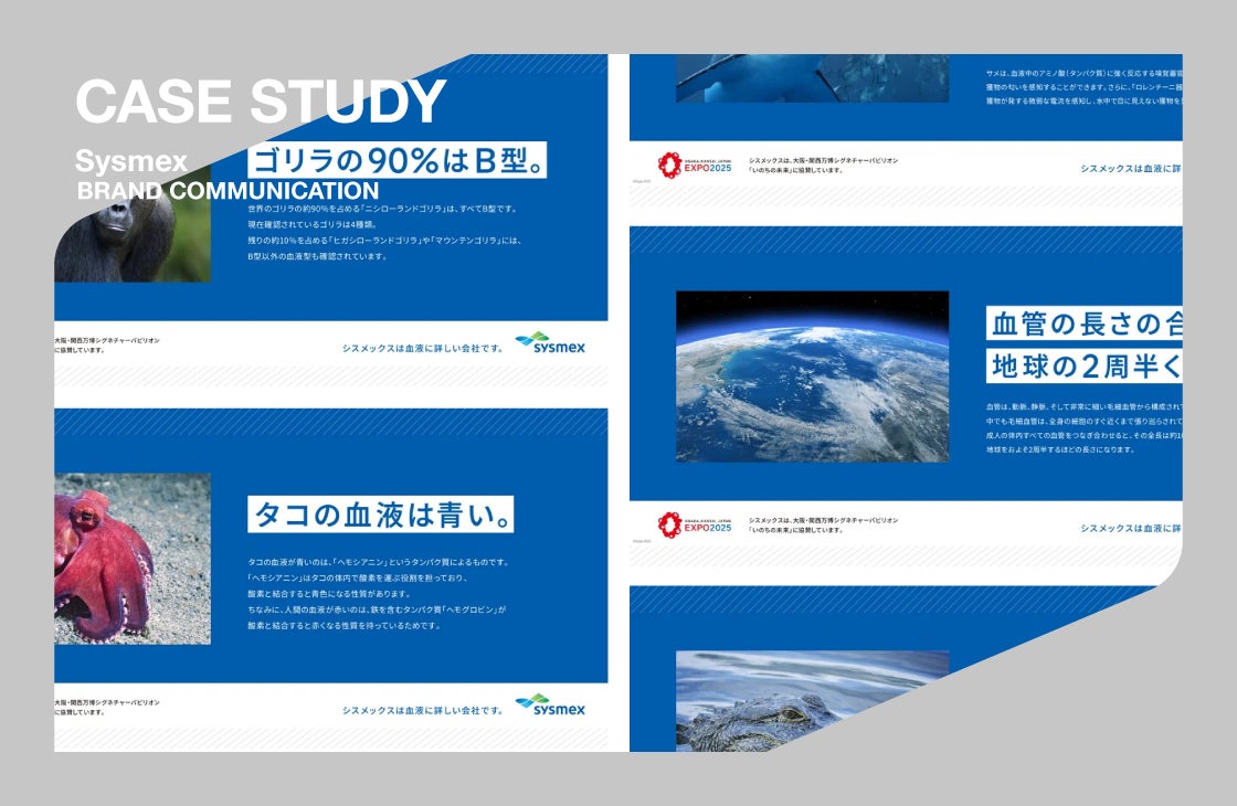 シスメックス｜「血液の専門家」を街の会話に変えたブランドコミュニケーション