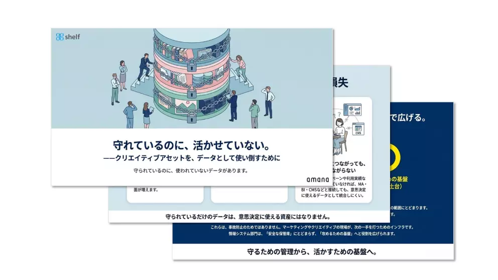 守れているのに、活かせていない。 ──クリエイティブアセットを、データとして使い倒すために